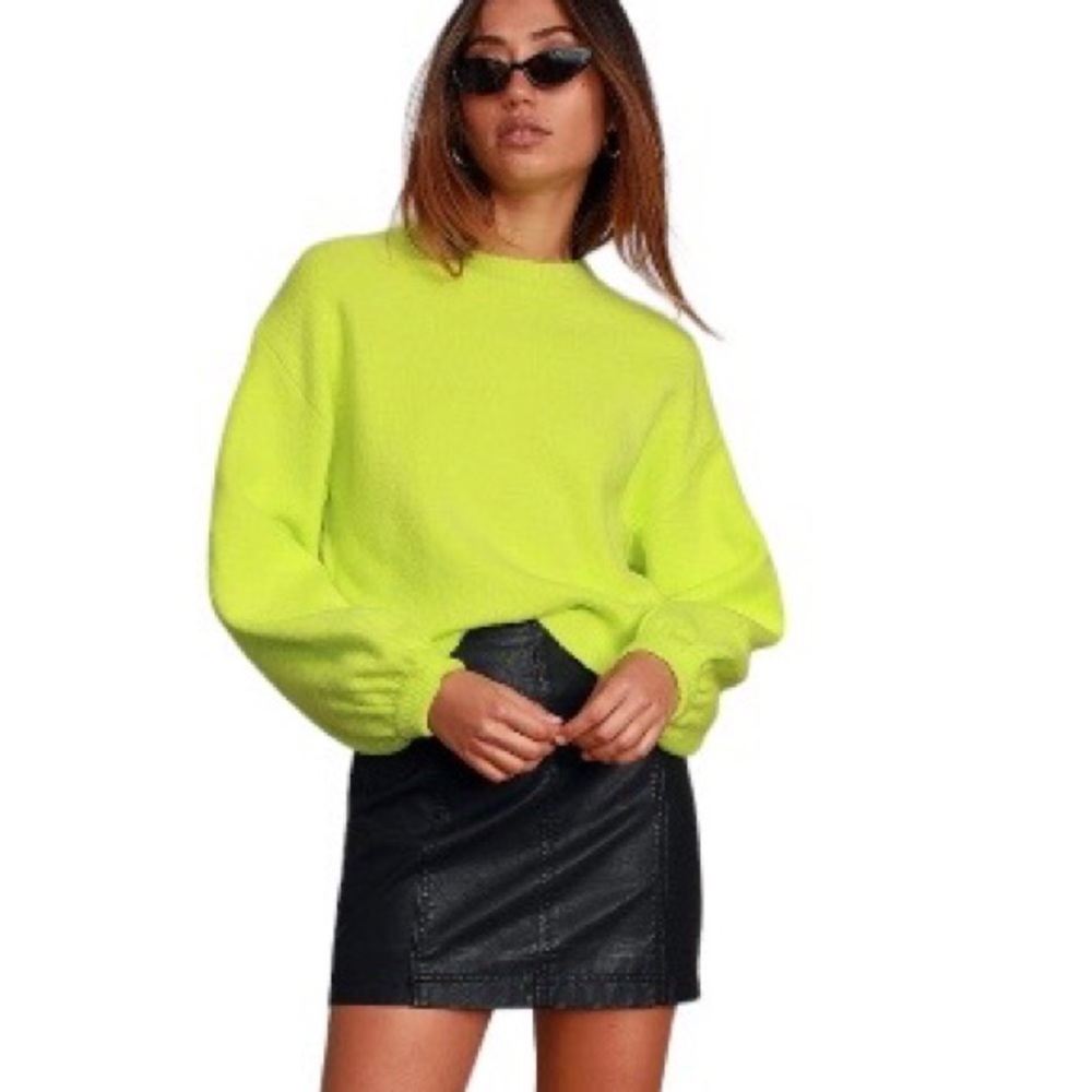 LULUS Neon Green Sweater